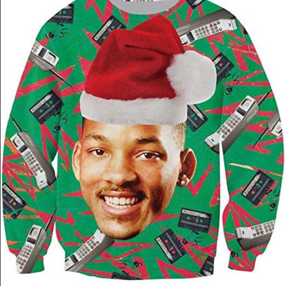 Fresh prince will Smith ugly Christmas sweater